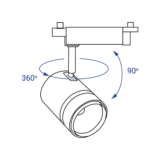 Світлодіодний трековий світильник Feron AL104 50Вт 4000K білий - фото 2