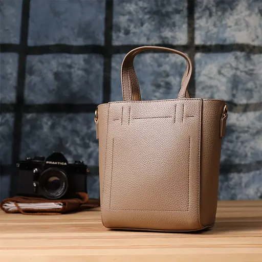 Женская сумка Vintage из натуральной кожи в форме трапеции 16х19х9 см sum0027584 - фото 9