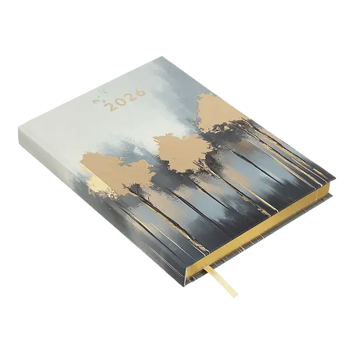 Щоденник датований Buromax Filling 2026 поліграфічний A5 золотий (BM.2162-23) - фото 3