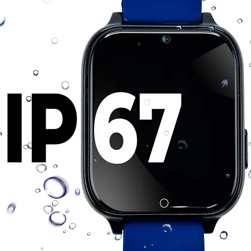 Смарт-часы JETIX DF100 Pro c 4G видеозвонком, виброзвонком и влагозащитой IP67 - Blue - фото 7