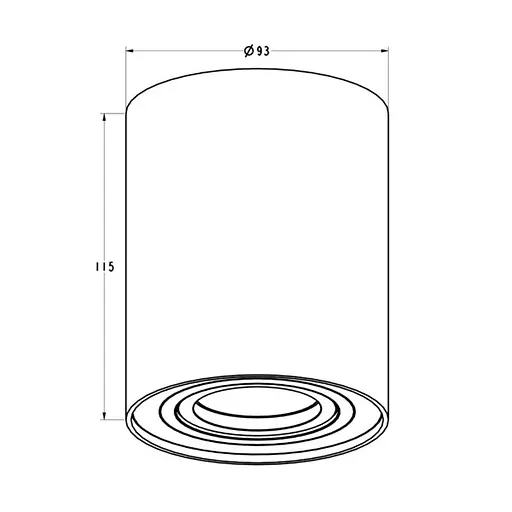 Світильник точковий Zuma Line 20038-BK RONDOO SL 1 - фото 2