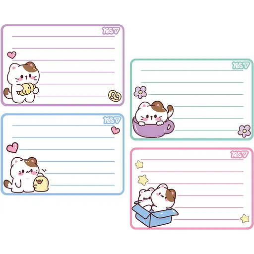 Наліпки на зошити Yes Кошенята 8 шт. (955534)