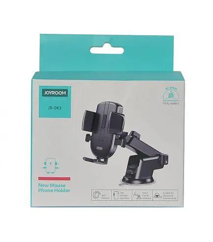 Автомобильный держатель для телефона Joyroom JR-OK3 черный - фото 3