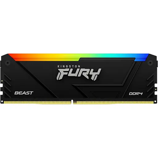 Память для ПК Kingston DDR4 8 ГБ 3200 FURY Beast RGB - фото 1
