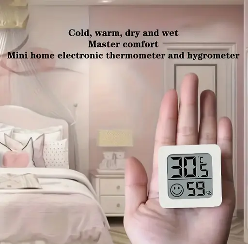 Міні РК-цифровий термометр і гігрометр — портативний вимірювач температури та вологості для дому та вулиці - фото 9