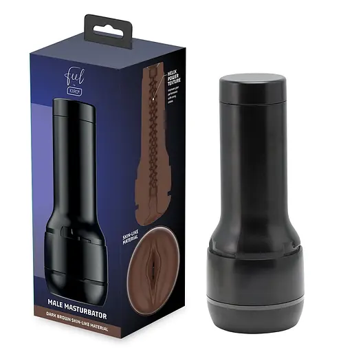 Мастурбатор-вагіна Kiiroo Feel Stroker Dark Brown для секс-машини Keon - фото 2