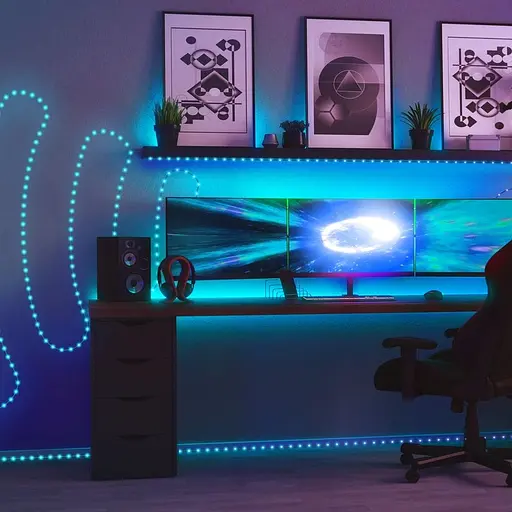 Twinkly Гірлянда Smart LED Twinkly Dots Lights RGB 400 IP44 20м кабель чорний - фото 8