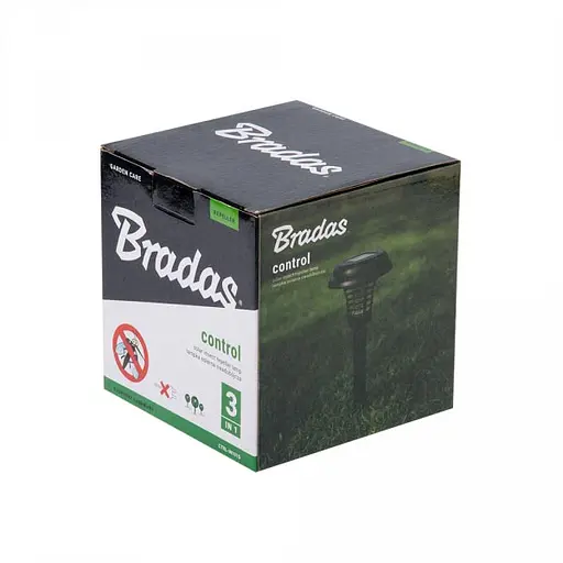 Лампа LED/UV проти комах на сонячній батареї Bradas на колі CTRL-IN101S - фото 3