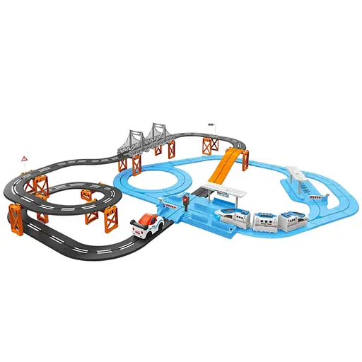 Детская железная дорога Baby Toys Train Rail car на 98 деталей (8870-1) - фото 2