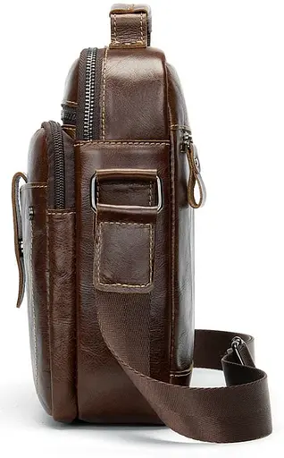 Чоловіча шкіряна сумка Vintage 21х24,5х8 см sum0012359 - фото 3