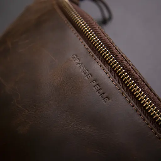 Чоловіча сумка GRANDE PELLE 30х13,5х7 см sum0020127 - фото 7