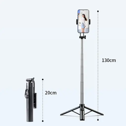 Штатив-трипод Adyss A37 с пультом 1,3 м черный - фото 9