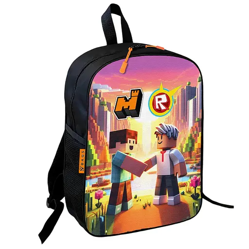 Рюкзак шкільний дитячий 36х27см Майнкрафт і Роблокс «Minecraft» Roblox з принтом для хлопчика (00621)