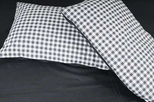 Комплект постільної білизни Moon&Star сімейний 2х143х210 см наволочки 2х50х70 см Gray Square Ranforce Elite - фото 3