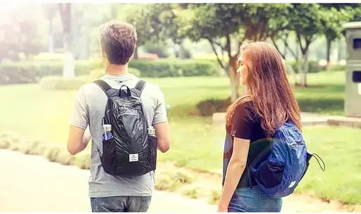 Міський молодіжний складний рюкзак 18 л Чорний - фото 7