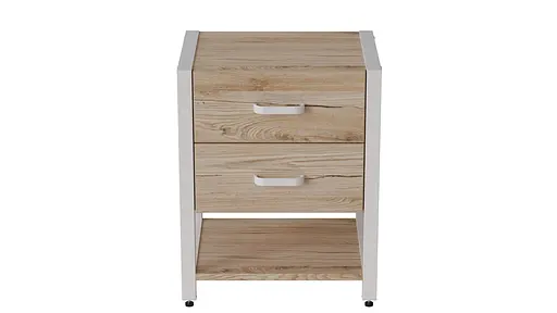 Тумба универсальная Ferrum-decor Вивьен 2/1 50x41x40 белый ДСП Дуб Сан-Марино 16мм (FRD-104177) - фото 7