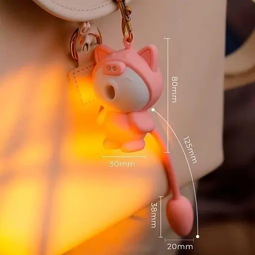 Двойной вакуумный вибратор Otouch Cici Kitty с 20 режимами вибрации для женщин стимуляция клитора и точки G розовый - фото 4