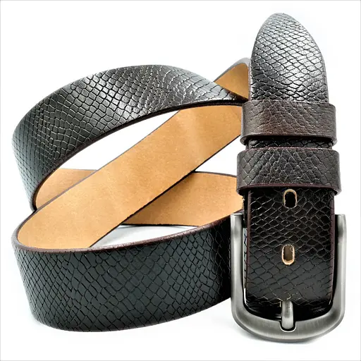 Ремінь шкіряний Weatro чоловічий 110-125х4 см acs0013796 - фото 4