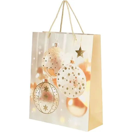 Пакет подарунковий новорічний Іграшки YY050923 Різнокольоровий (NY) - фото 1