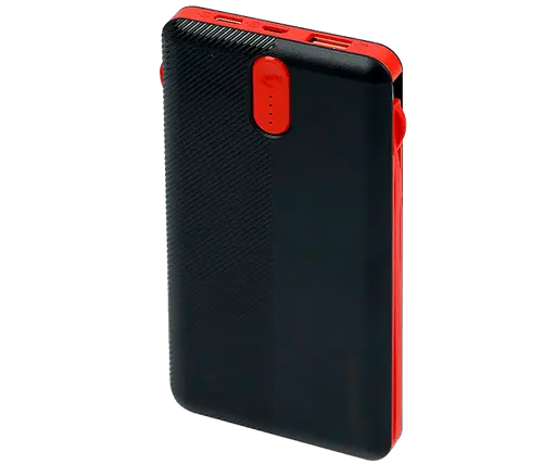 Універсальна зарядна батарея Power Bank Sword SW-20PO3 20000mAh (Micro USB Lightning Type-C) Чорно-червоний - фото 2