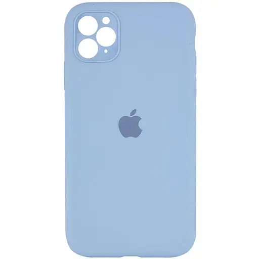 Чехол Epik Silicone Case Square Full Camera Protective AA для Apple iPhone 11 Pro Max 6.5 Голубой/Lilac Blue