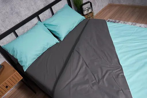 Комплект постельного белья Moon&Star Бязь Gold Люкс Gray Mind King Size 220x240 наволочки 4х50х70 - фото 4