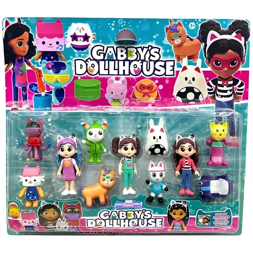 Набір ігрових фігурок Gabby's Dollhouse Ляльковий будиночок Габбі 11 шт. 