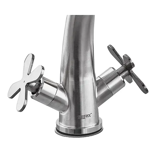 Змішувач для умивальника нержавіюча сталь Zerix GTA-001-C ZX5613 - фото 3