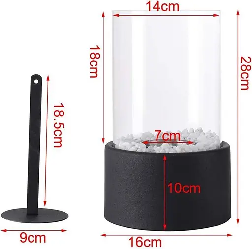 Біокамін настільний обігрівач, декоративний світильник, переносний Настільний обігрівач для біокаміна, - фото 3