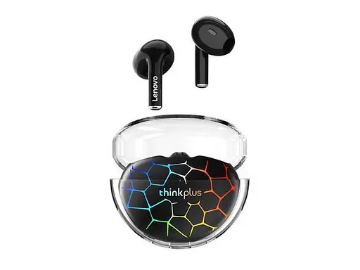 TWS-наушники Lenovo LP80 Pro black RGB - фото 2