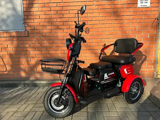 Електроскутер Триколісний Corso Logan (1200W 72V/23Ah) Червоний - фото 3