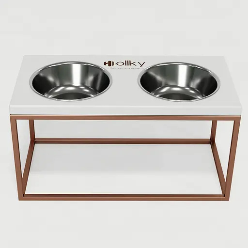 Hollky Base L — миски на підставці для середніх і великих собак (2 × 0,95 л) - фото 3