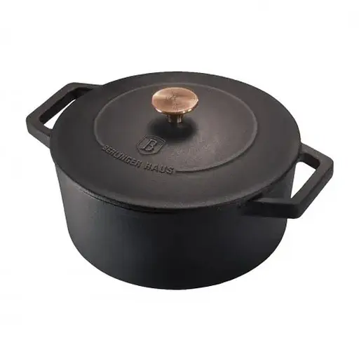 Каструля чавунна 2,75 л Berlinger Haus Metallic Line Rose Gold Edition (BH-6491)