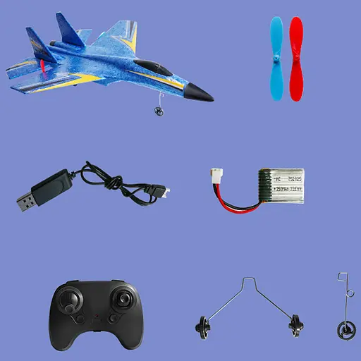 Літак на радіокеруванні SCHE HW33 New Foam Blue - фото 5