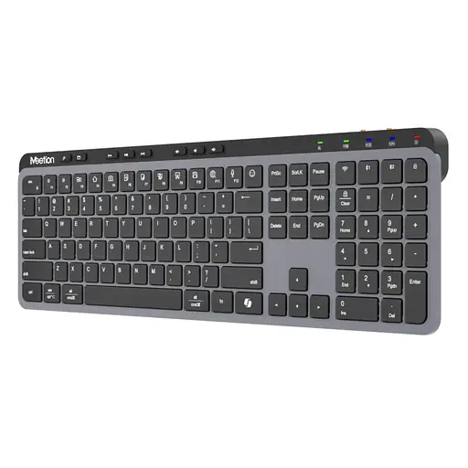 Клавіатура MeeTion WK330 Wireless/Bluetooth Black MT-WK330-A-RUA - фото 2