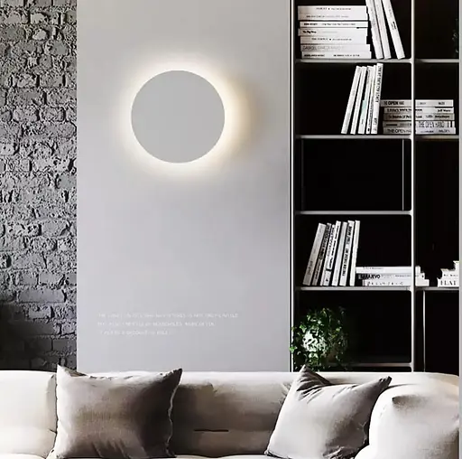 Настінний світильник-коло в білому корпусі Арт. AL8100 білий Line F - фото 1