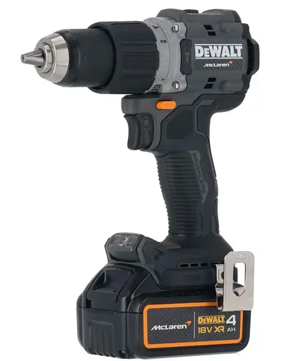 Дрель-шуруповерт ударная DeWalt McLaren F1 Team Limited Edition с АКБ и ЗП DCD85MM2T - фото 2