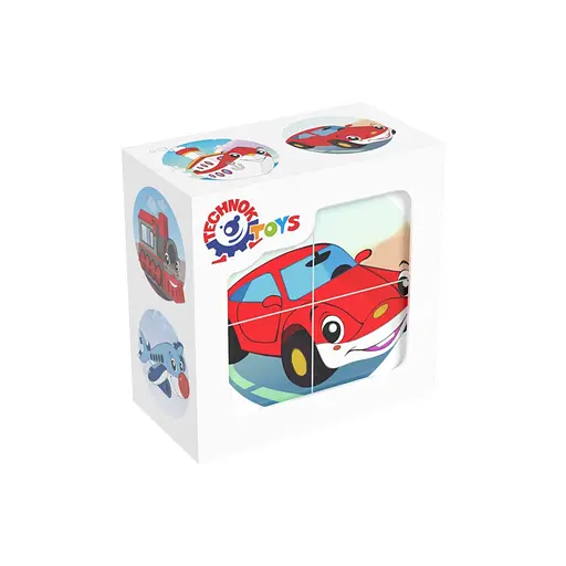 Развивающие кубики "В мире техники" ТехноК 1769TXK - фото 1