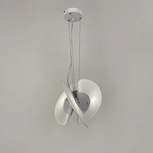 Футуристична люстра у білому корпусі Ø 30 см | Арт. PLP 07-300 | Line F - фото 2