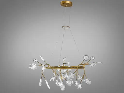 Уникальная новинка подвесная люстра "Светлячок", 45 ламп - фото 1