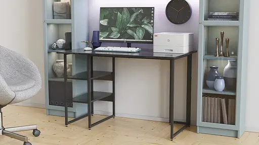 Компьютерный стол Кевин 75x100x60 черный ДСП Сосна Кембра 16мм FRD-103794