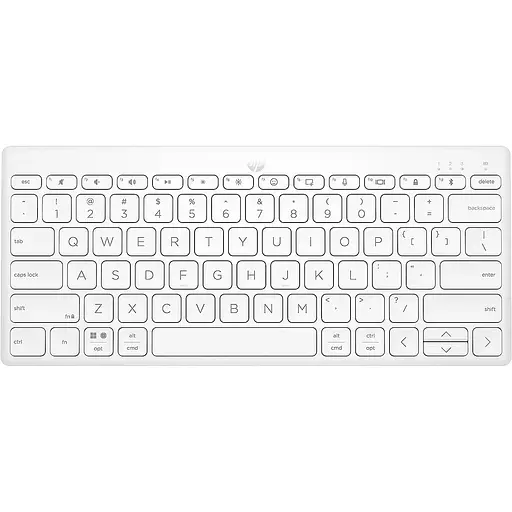 HP Клавіатура 350 Compact Multi-Device BT UKR white