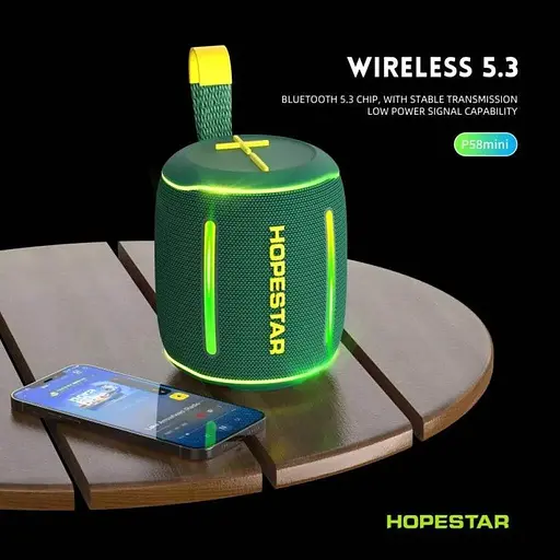 Портативная акустика Hopestar P58 Mini Green [150466] - фото 4