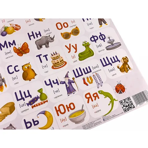 Плакат Украинский алфавит ZIRKA 120498 формат А2 - фото 4