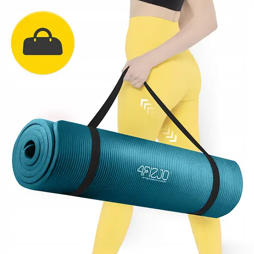 Коврик (мат) спортивный 4FIZJO NBR 190 x 100 x 1.5 см для йоги и фитнеса Sea Green (P-5905973407137) - фото 10