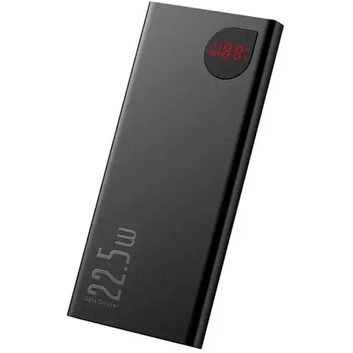 Павербанк Baseus Adaman Metal Digital Display 20000 mAh Quick Charge 22.5 W Черный - фото 1