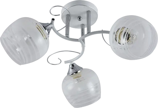 Люстра декоративна V XA1250/3 White+Chrome на 3 плафони - фото 2