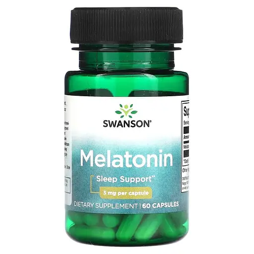 Мелатонін Swanson Melatonin 3 mg 60 caps (1086-100-64-0969295-20)