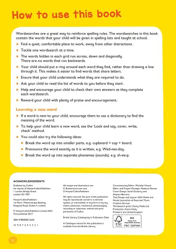 Collins Easy Learning: Spelling Word Searches Ages 7-9 - фото 2