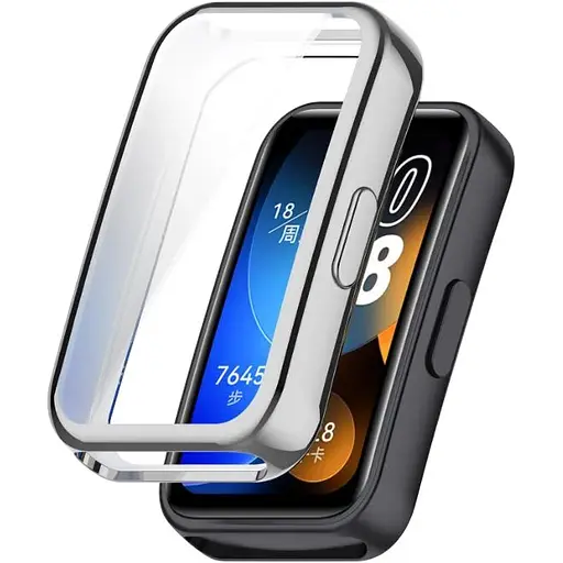 Чехол-накладка DK для Huawei Band 8 / 9 Silicone Face Case (016324) (silver)